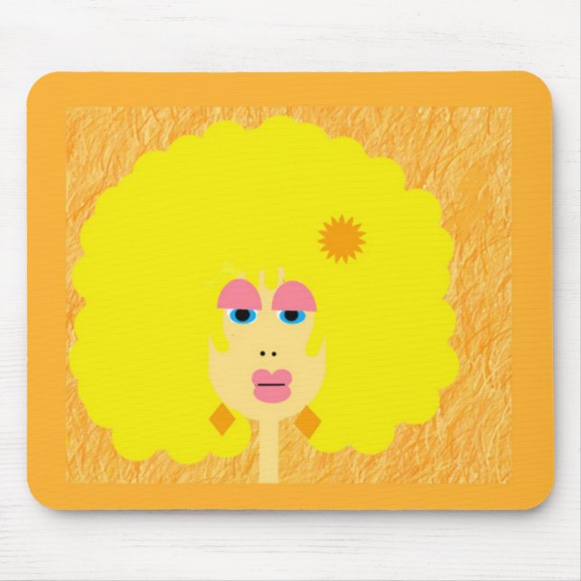 Menina Groovy Mousepad (Frente)