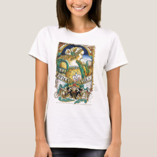 Menina italiana do renascimento do t-shirt