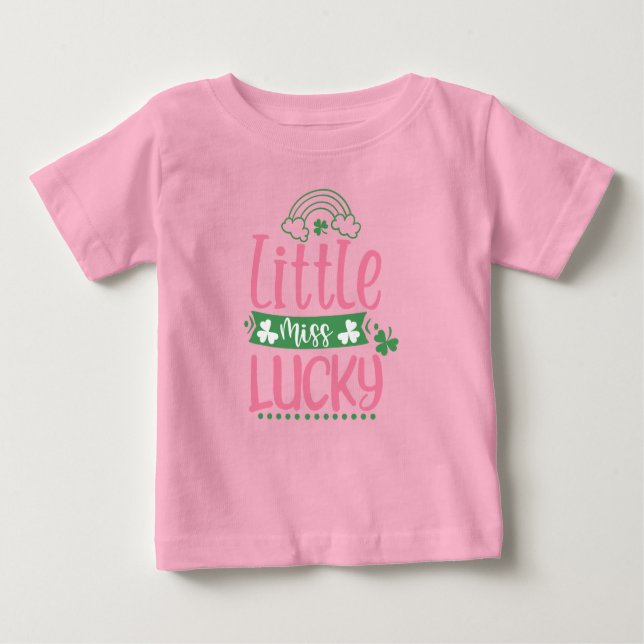 Menina Lucky Girl Rua Patrick T-Shirt para Criança (Frente)