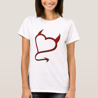 Menina má - t-shirt pequeno do diabo