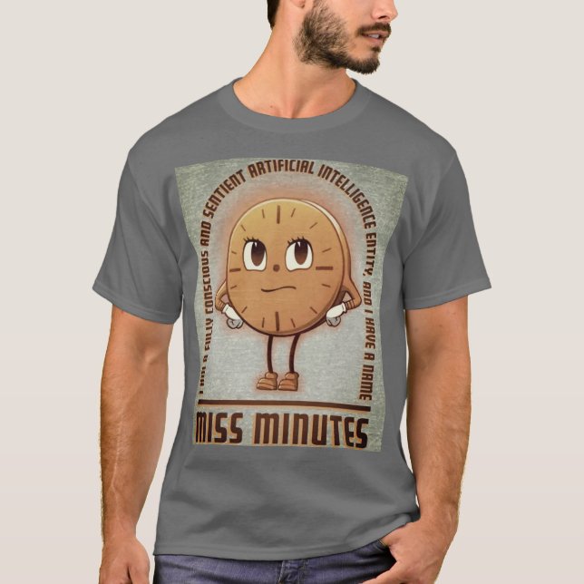 Menina Minutos Camisa Gráfica Mascot AI (Frente)