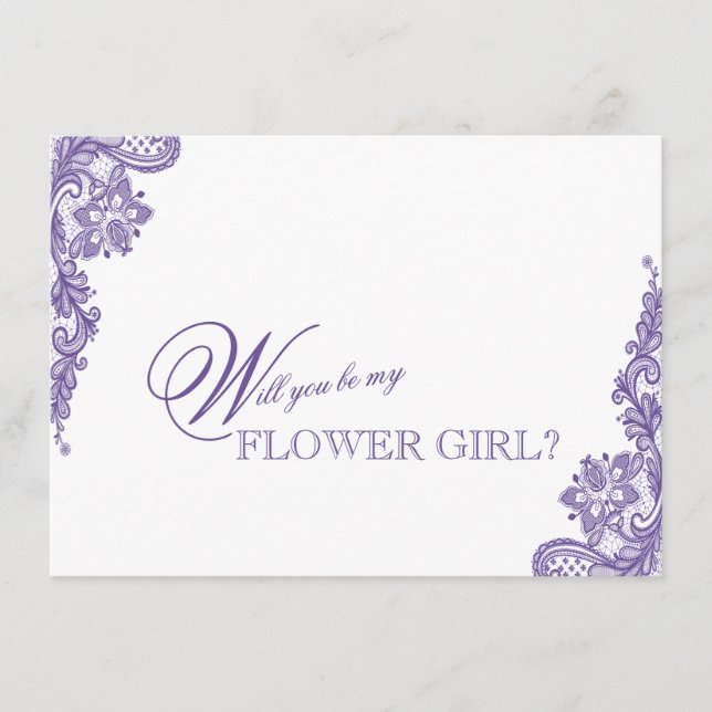 Menina Moderna Ultra Violeta De Flor De Casamento (Frente)