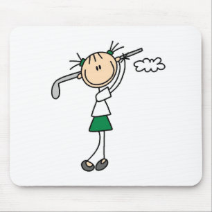 Menina Mousepad do golfe