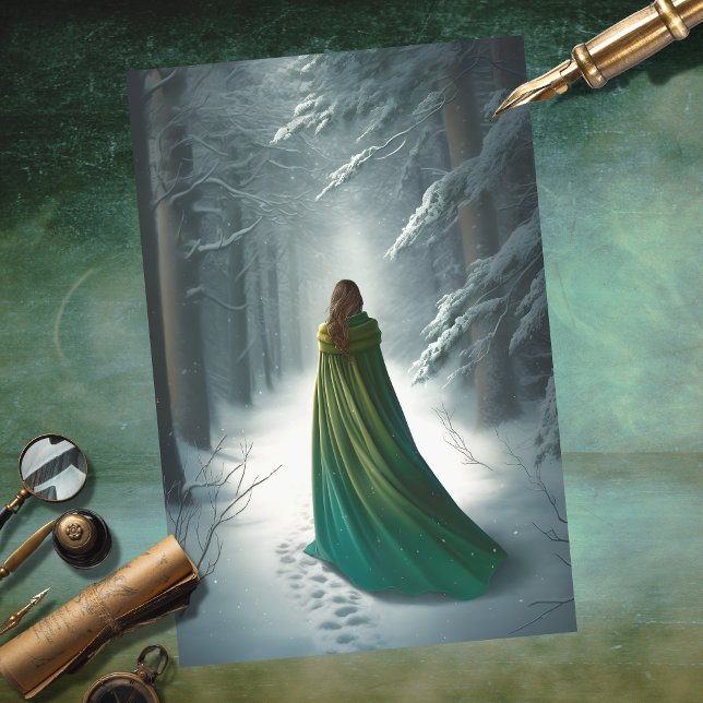 Menina na Floresta 4: Papel de Decoupage (Criador carregado)