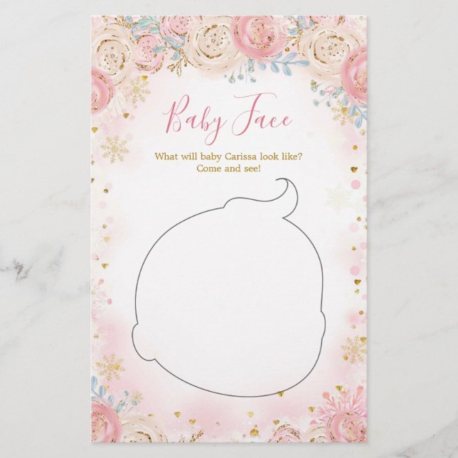 Menina Pinguim Inverno Floco de Neve Cartola (Frente)