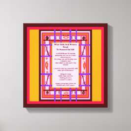 Menina Poder O Que As Mulheres Precisam De canvas 