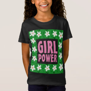 MENINA POWER T SHIRTS WOMENS MENINAS CAMISETAS ESC