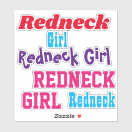 Menina Redneck Adesivos Transparentes Caderno para
