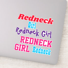 Menina Redneck Adesivos Transparentes Caderno para