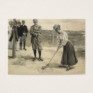 Menina SUPERIOR do golfe