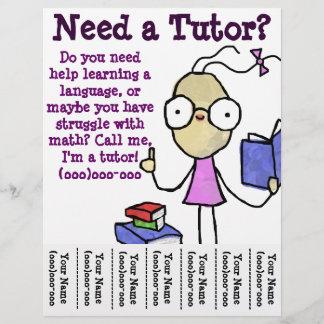Menina Tutor Flyer
