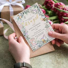 Menina Woodland - Animais Fofos - Convite Para Chá