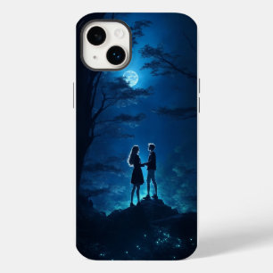 Meninas adolescentes com iPhone / iPad azul