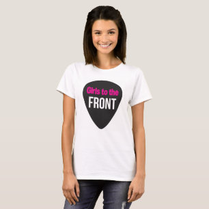 Meninas ao t-shirt dianteiro de  