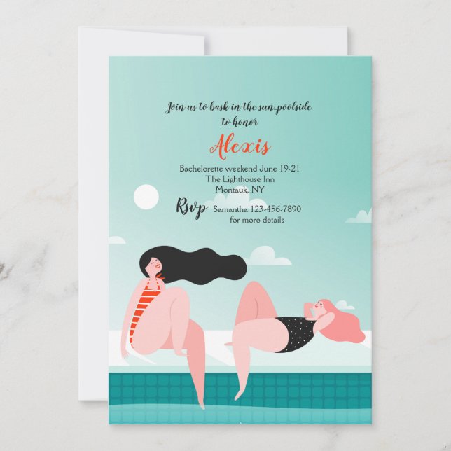 Meninas Bascando no Convite Sun (Frente)