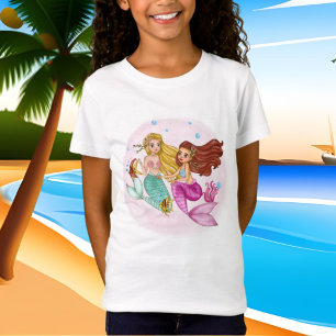 Meninas bonitas, camiseta de praia