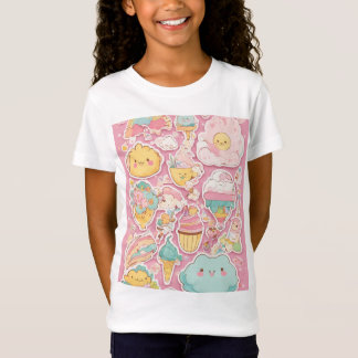 Meninas, camiseta fina