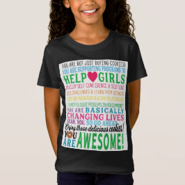 Meninas Cookie Seller T-shirt para escoteiros