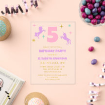 Meninas de aniversário de Unicórnio Mágico