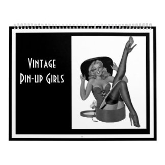 Meninas de Pin-up de Vintagem do Calendário 14 Ima