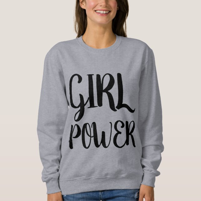 MENINAS DE POTÊNCIA DE GAROTAS T-SHIRTS SWEATSHIRT (Frente)