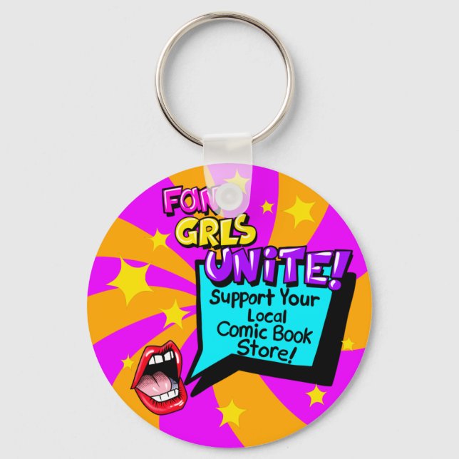 Meninas Fãs se Unem! Chaveiro Inspirado em Quadrin (Frente)