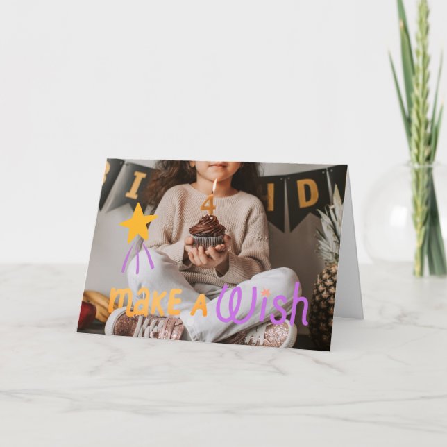 Meninas Fazem Um Quarto Cartão De Aniversário De D (Frente)