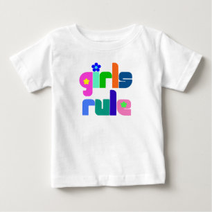 Meninas governam camiseta bebê/criança