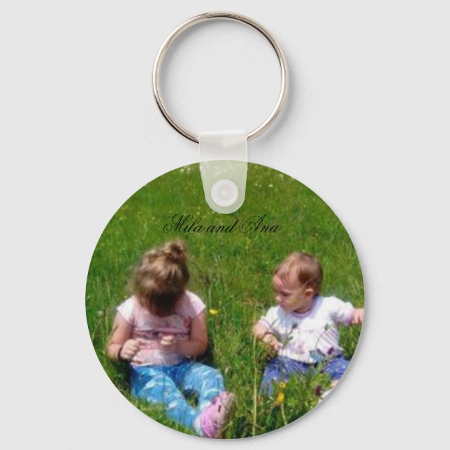 Meninas na natureza chaveiro (Frente)