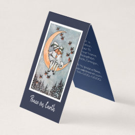 Meninas no convite de ChristmasHoliday da lua