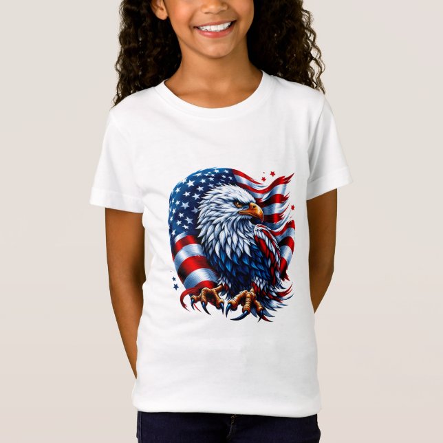 Meninas Patriótico T-Shirt (Frente)