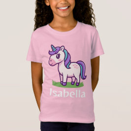 Meninas Personalizadas Camisetas Cute Unicorn Hors