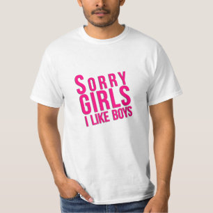 "Meninas pesarosas. Eu gosto de meninos." T-shirt
