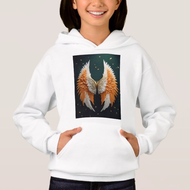 Meninas Pullover Hoodie & Sweatshirts Impressas (Frente)