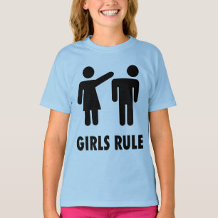 MENINAS REGEM MENINAS engraçadas T-shirts