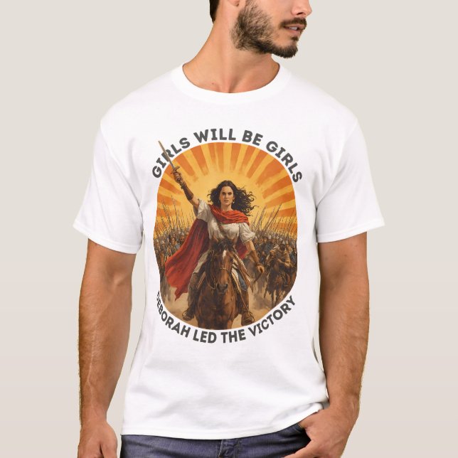 Meninas Serão Meninas Camiseta Deborah Vitória (Frente)