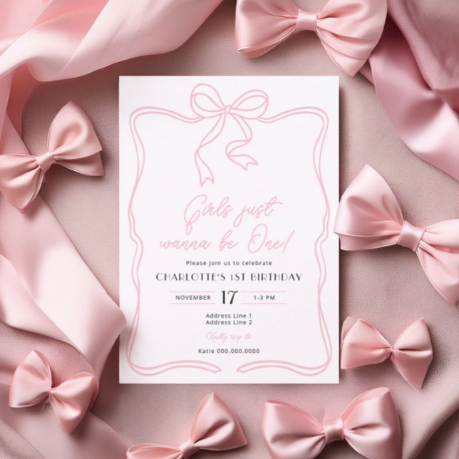 Meninas só querem ser um convite de aniversário (Criador carregado)