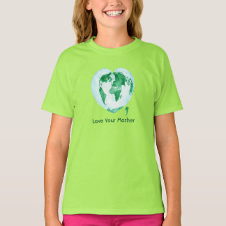 Meninas T-Shirt Adoram Sua Mãe Terra