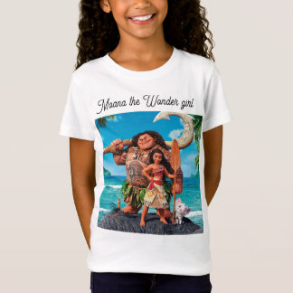 Meninas T-Shirt moana a garota maravilhosa