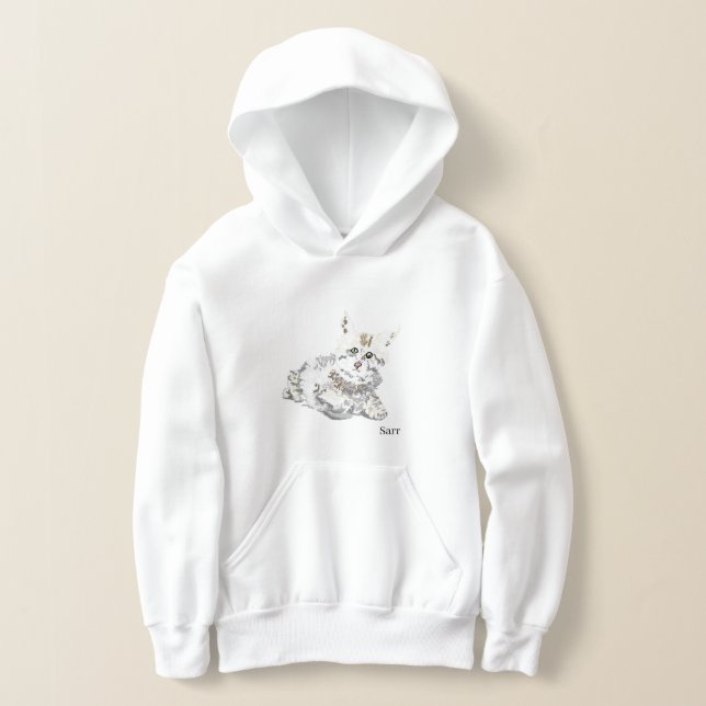 Meninas T-shirts e Hoodies : Ame o meu Gatinho (Postura )