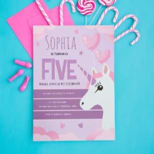 Meninas Unicórnio Roxo Fofo Aniversário Infantil