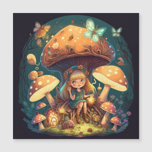 Menininha viva entre os cogumelos (Frente)