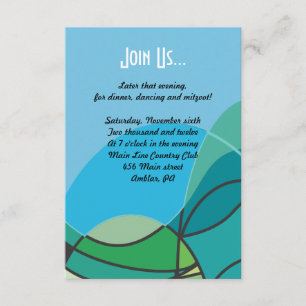 Menino abstrato com o cartão do partido de Mitzva