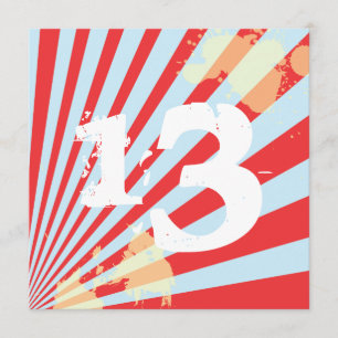 Menino adolescente do convite de aniversário