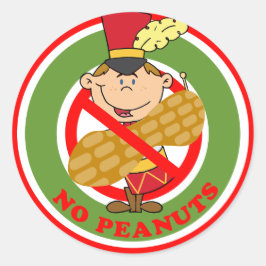 Menino Bateria de Natal Sem Adesivos de Amendoim