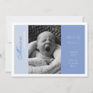 Menino customizável do anúncio do nascimento da