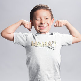Menino da mamãe que combina a T-Shirt do Menino de