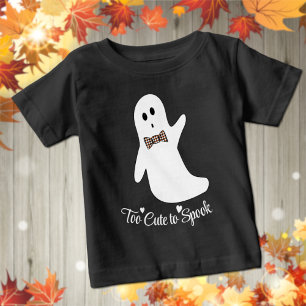 Menino das Bruxas Bonito Fantasma Camiseta do Bebê