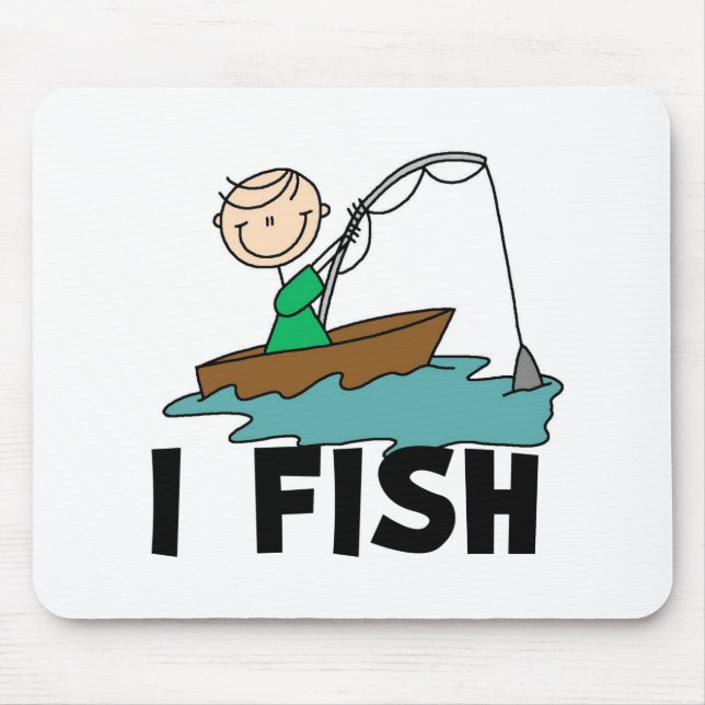 Menino Em Barco Eu Pescoco Mousepad (Frente)