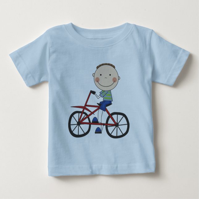 Menino em Camisetas e presentes de bicicleta (Frente)